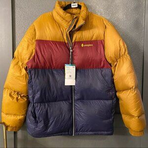 NWT Cotopaxi Solazo down jacket mens XL bronze & maritime